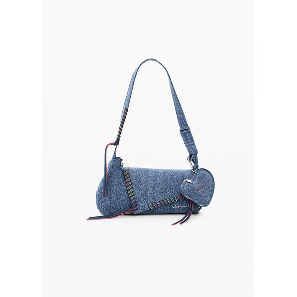 Desigual Haftowana torba z denimu 26SAXD325005U