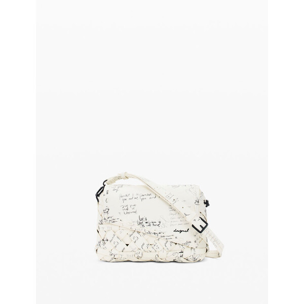 Desigual Średnia torba z nadrukiem liter 26SAXPAJ1008U