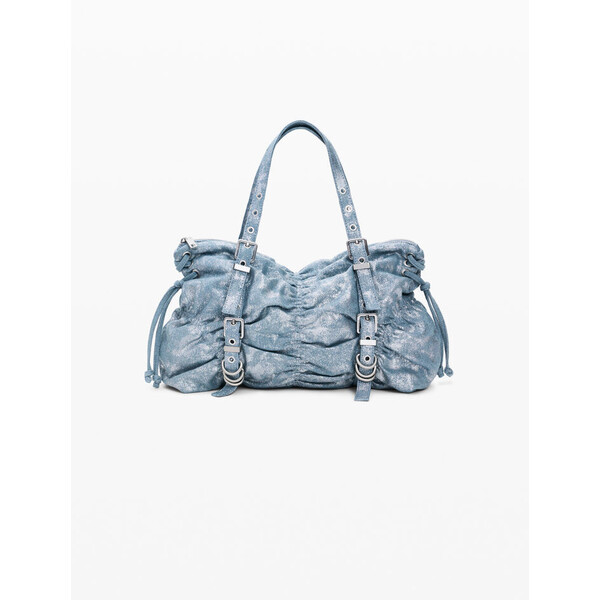 Desigual Marszczona torba z denimu 26SAXD255025U