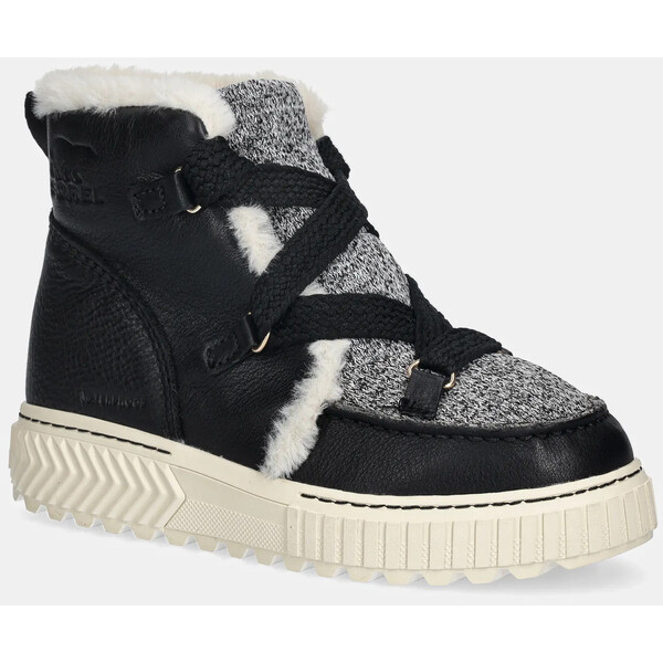 Sorel śniegowce ONA AVE ALPINE BOOT WP  kolor czarny 2109381011