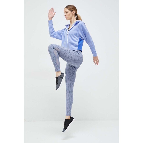 Puma legginsy do jogi Studio  kolor niebieski wzorzyste 523144