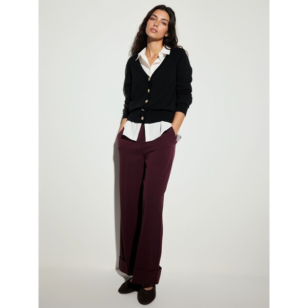 Mohito Czarny kardigan z ozdobnymi guzikami 001IP-99X