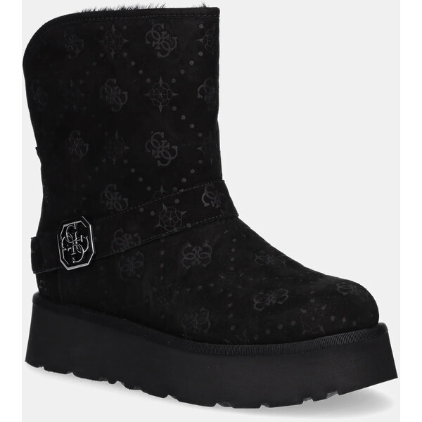 Guess śniegowce DOLSAY2  kolor czarny FLFDOL ESU10 FLFDOL.ESU10.BLACK