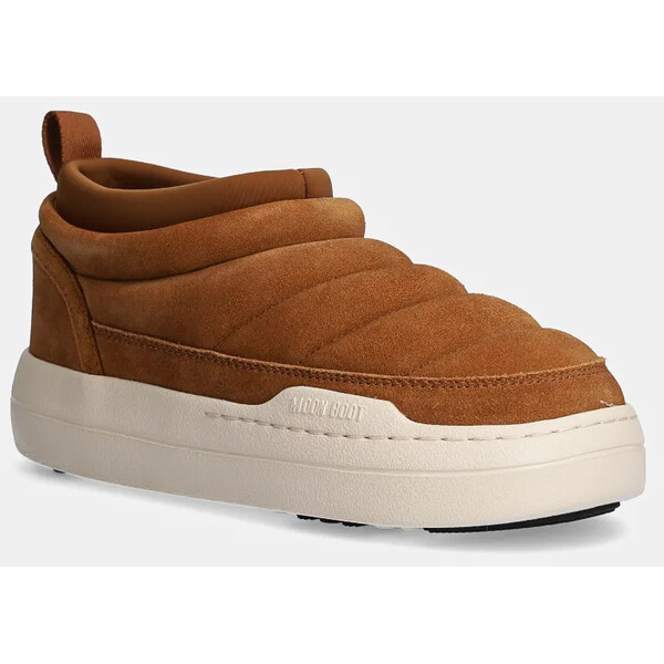 Moon Boot śniegowce Park Soft Suede  kolor brązowy 80D2470020-M008 80D2470020.M008