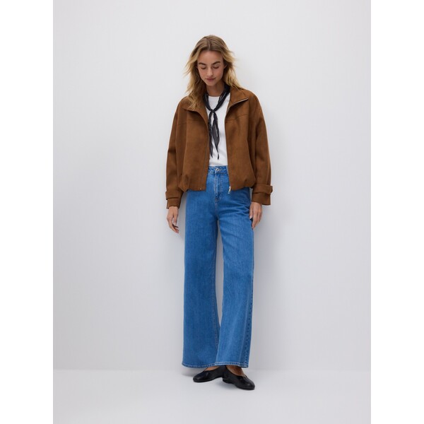 Reserved Kurtka z imitacji zamszu 492IA-82X