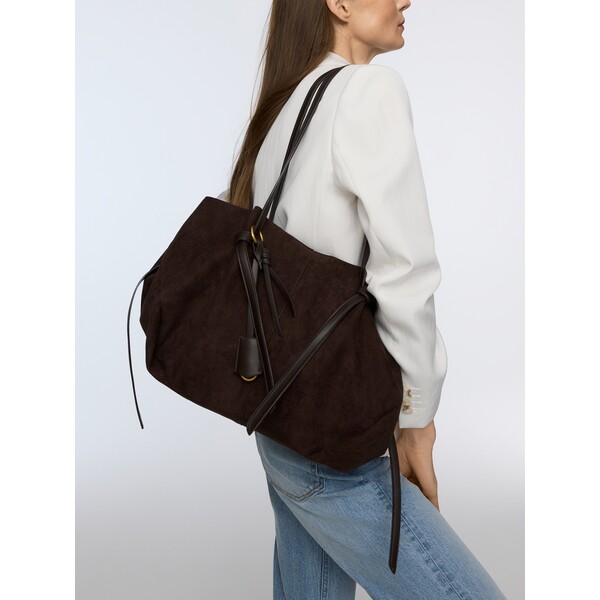 Reserved Torebka shopper z imitacji zamszu 764CP-89X