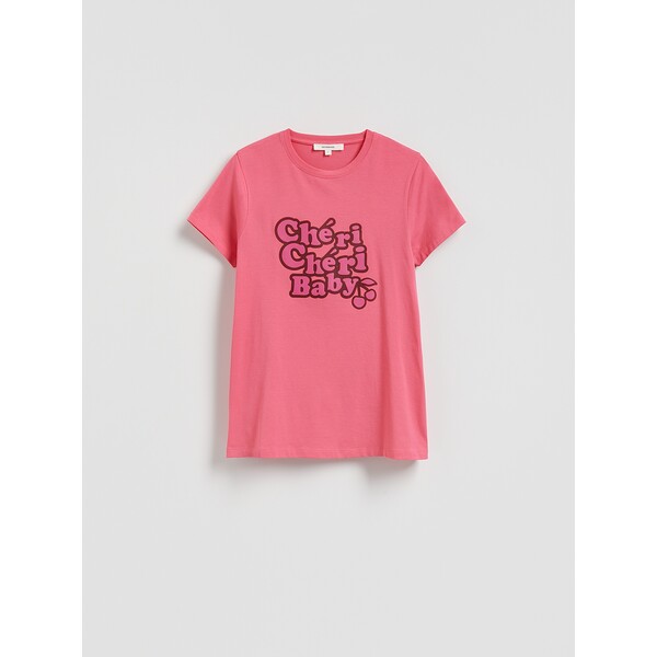 Reserved T-shirt z nadrukiem 479IY-30X