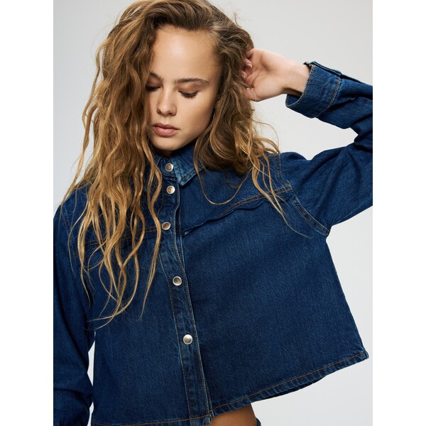 Reserved Jeansowa koszula 882IU-55J