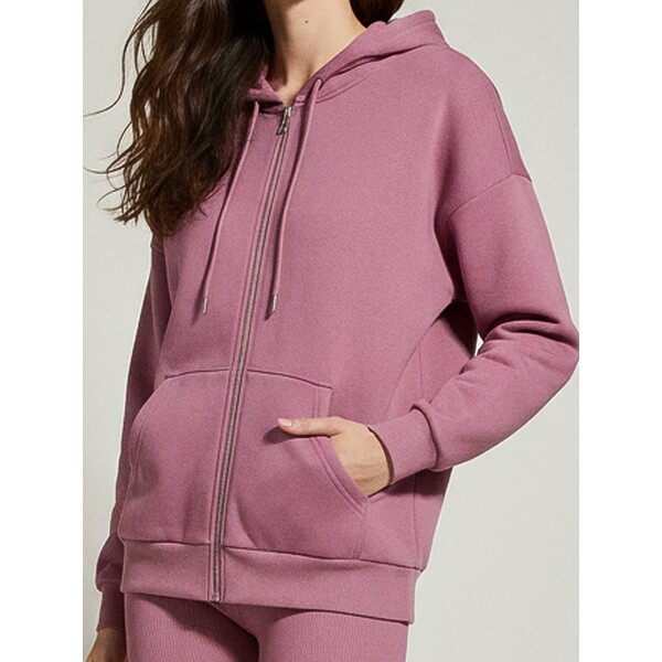 Sinsay Rozpinana bluza z kapturem basic 007GZ-34J