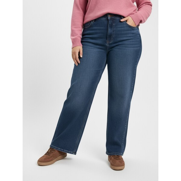 Sinsay Jeansy wide leg z efektem sprania Plus size 244HC-59J