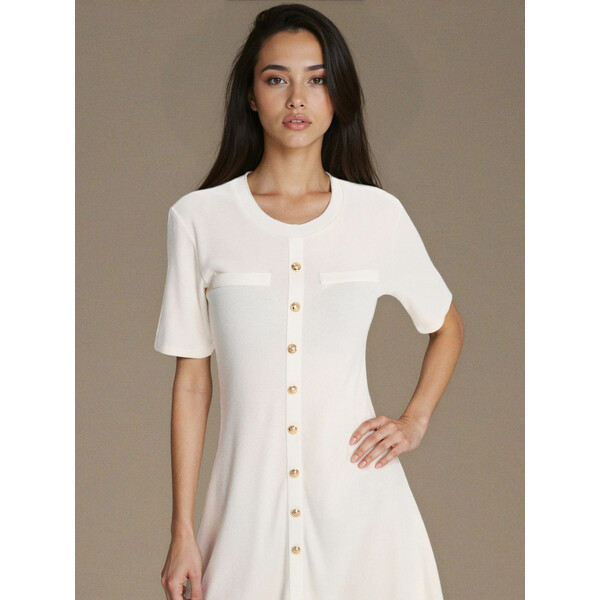 Sinsay Sukienka mini z ozdobnymi guzikami 176GY-01X