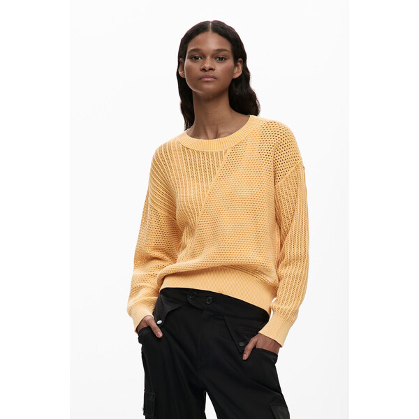 Desigual Podstawowy dzianinowy sweter 26SWJF418018