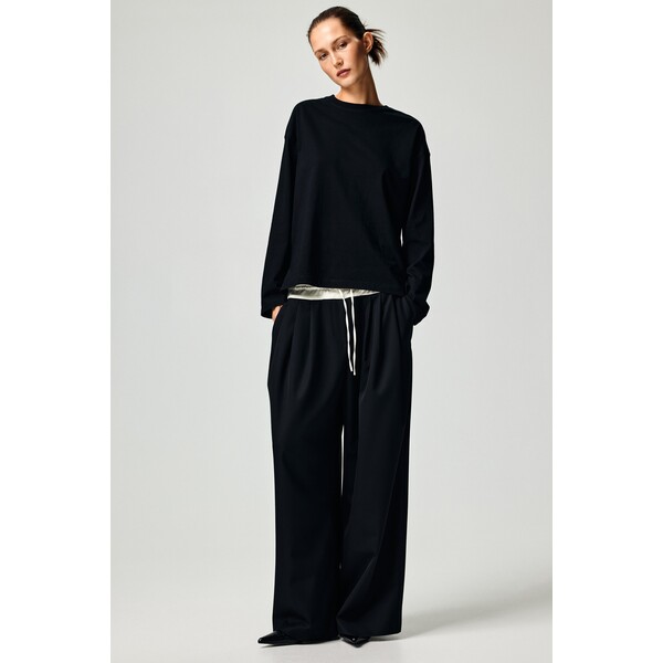 H&M Bawełniany top z długim rękawem 1330368