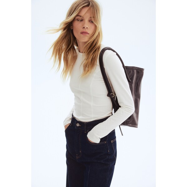 H&M Dżersejowy top z długim rękawem 1322858