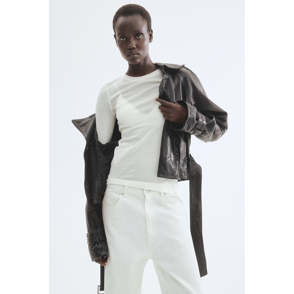 H&M Pima cotton jersey top 1263426