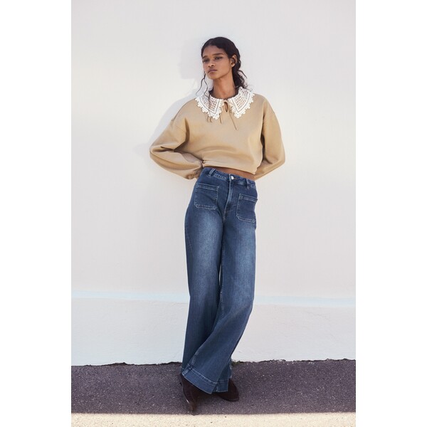 H&M Wide High Waist Jeans 1308115