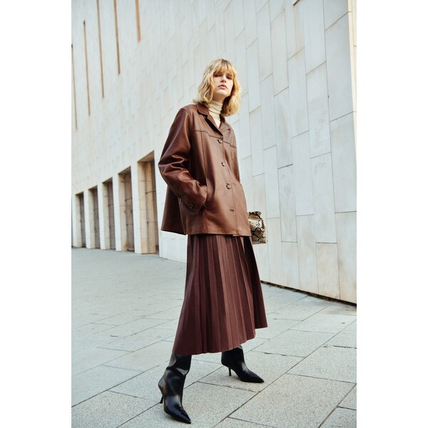 H&M Plisowana spódnica midi 1323143