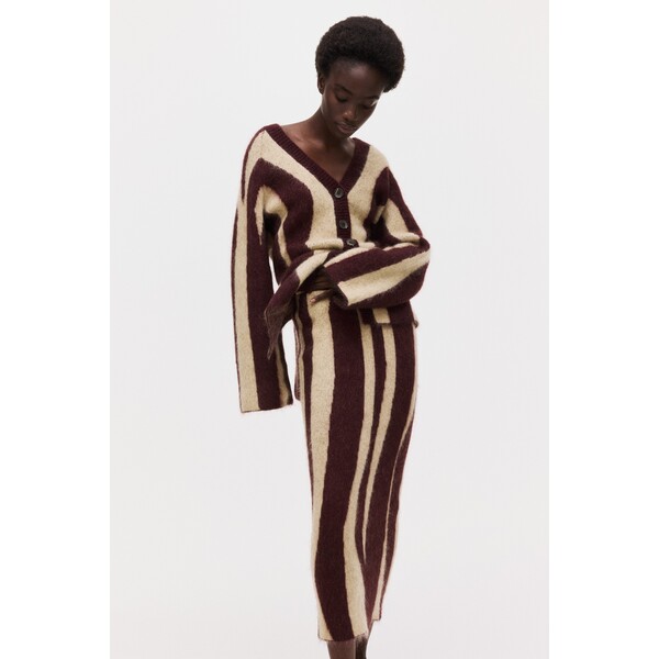 H&M Spódnica z żakardowej dzianiny z moherem 1326229