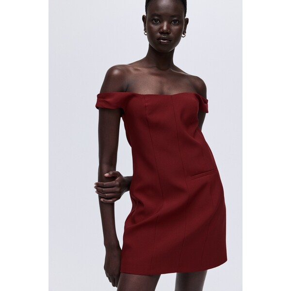 H&M Sukienka z odkrytymi ramionami 1311525