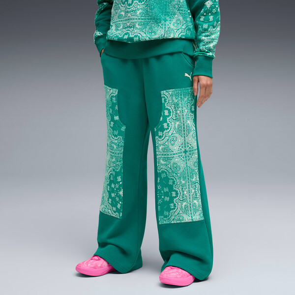 Puma Damskie spodnie dresowe Shooting Stars Wild Green