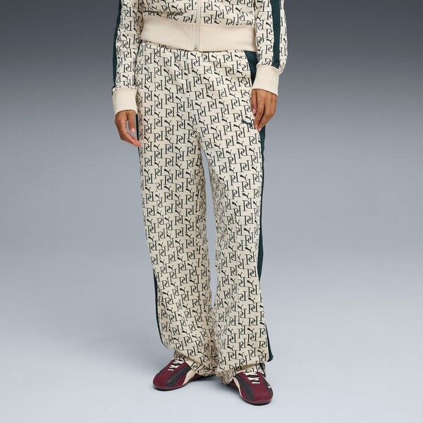 Puma Damskie proste spodnie dresowe T7 z nadrukiem na całej powierzchni Alpine Snow