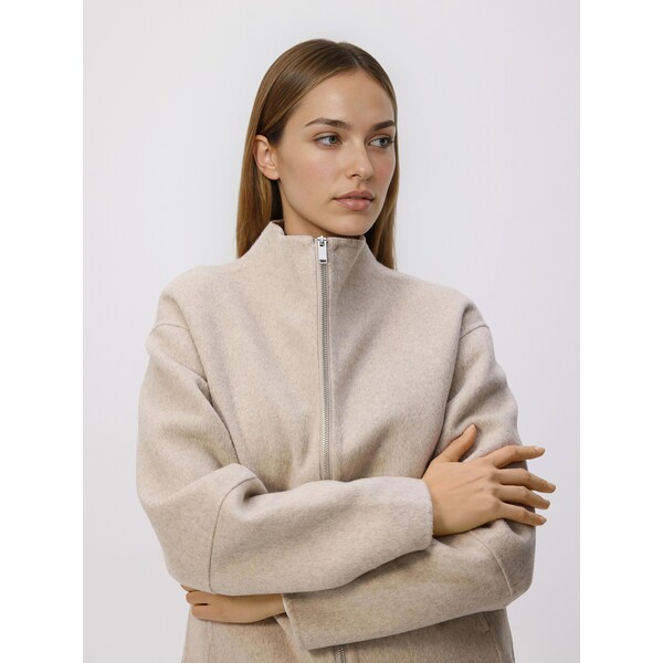 Reserved Kurtka handmade z wełną YU152-08X