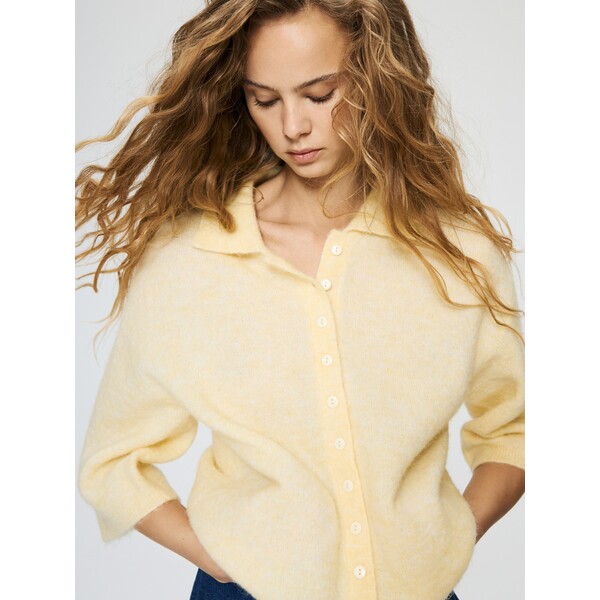 Reserved Kardigan z dodatkiem wełny z alpaki 507HH-10X