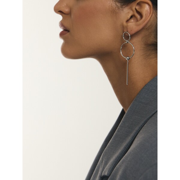 Reserved Wiszące kolczyki 012ID-SLV