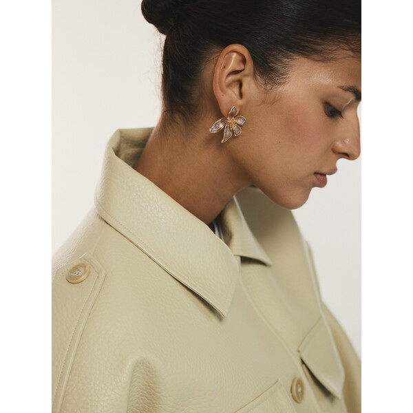 Reserved Kolczyki w kształcie kwiatów 046ID-88X