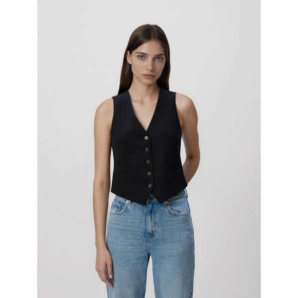 Reserved Garniturowa kamizelka z wiskozą 146IS-99X