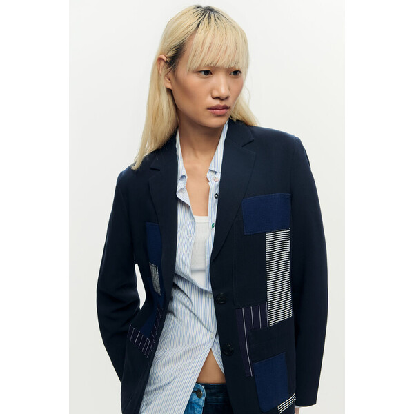 Desigual żakiet patchwork 26SWEWXJ5000