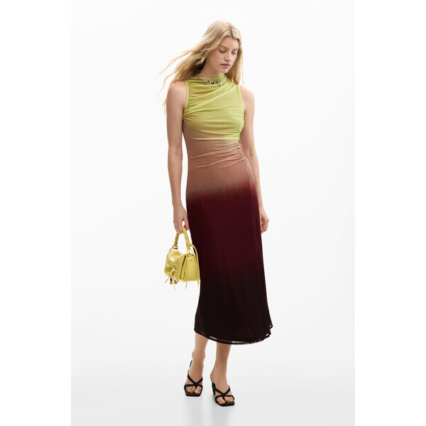 Desigual Sukienka z tiulu ombre 26SWVKXI4001