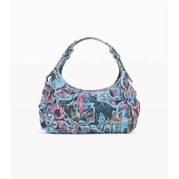 Desigual Mała torba z nadrukiem z aplikacjami 26SAXPCO9019U