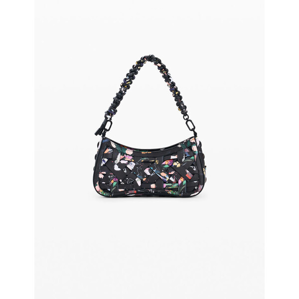 Desigual Mała pleciona torba typu collage 26SAXPB12000U