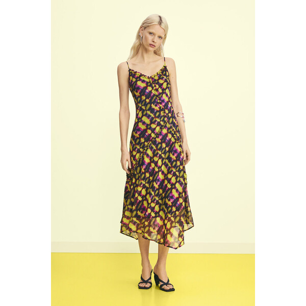 Desigual Sukienka midi na ramiączkach 26SWVWXB4006