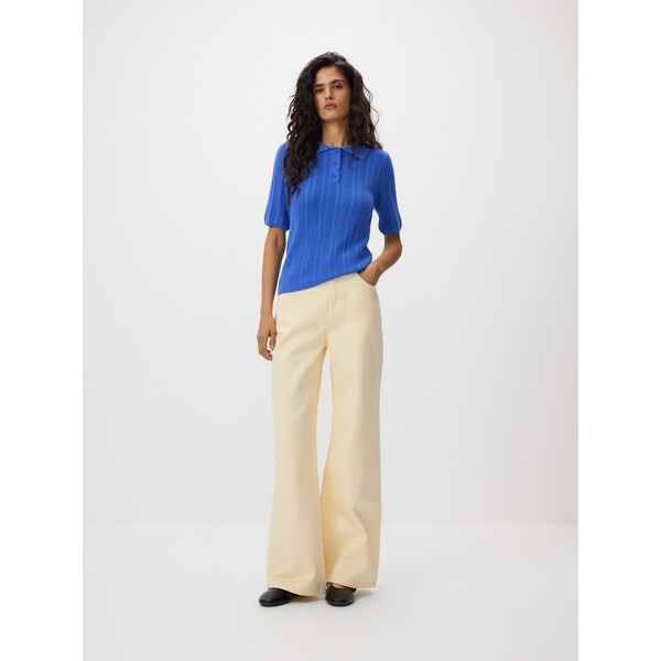 Reserved Sweter polo z wełną 913IP-55X