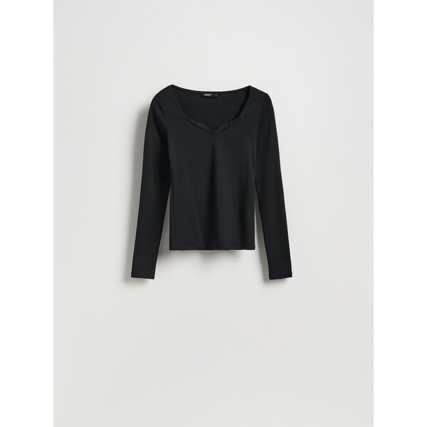 Reserved Bluzka z koronką 440KL-99X