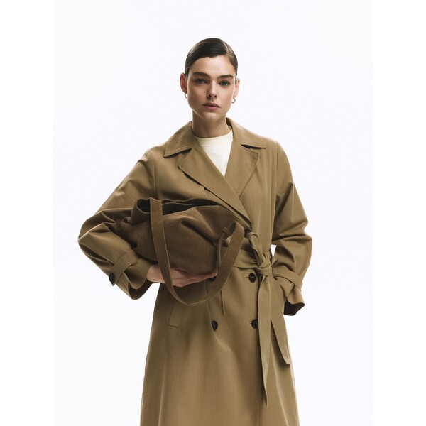 Reserved Zamszowa torebka hobo 896CM-80X