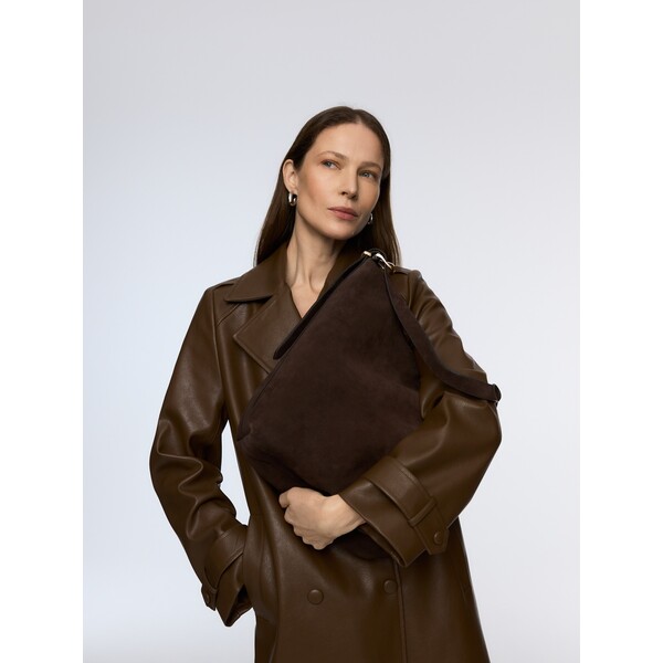 Reserved Zamszowa torebka shopper 757FC-89X