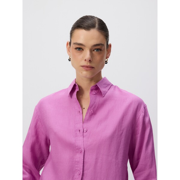 Reserved Lniana koszula 856IR-40X