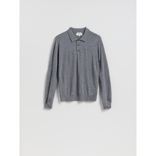 Reserved Wełniany sweter polo 019IS-90M