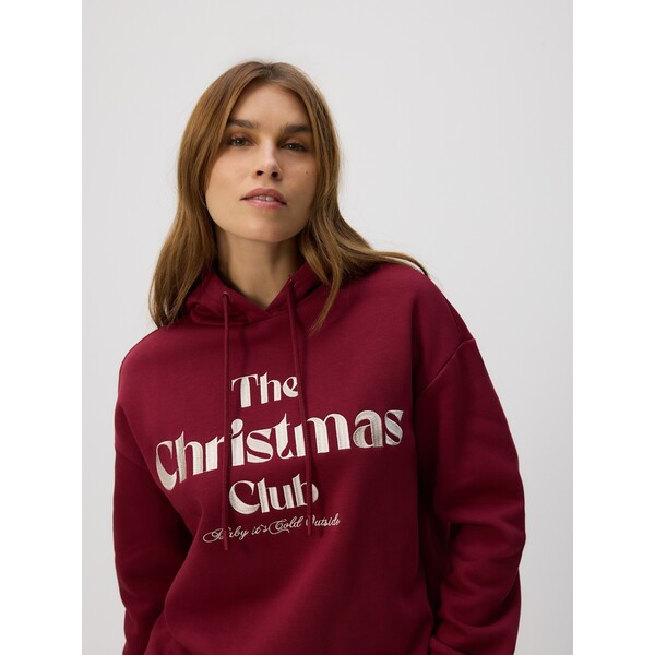 Reserved Bluza ze świątecznym napisem 706GA-83X