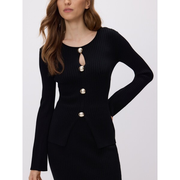 Reserved Kardigan z ozdobnymi guzikami 658HO-99X