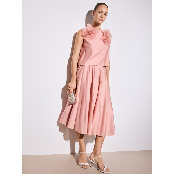 Mohito Różowa bluzka z kwiatami 3D 320JM-39X