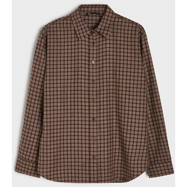 Sinsay Flanelowa koszula oversize w kratę 910JW-MLC
