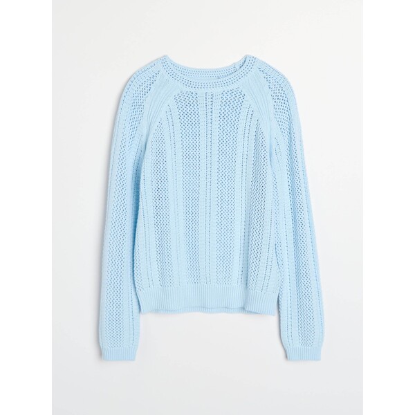 Sinsay Ażurowy sweter z bawełną 393GZ-05X