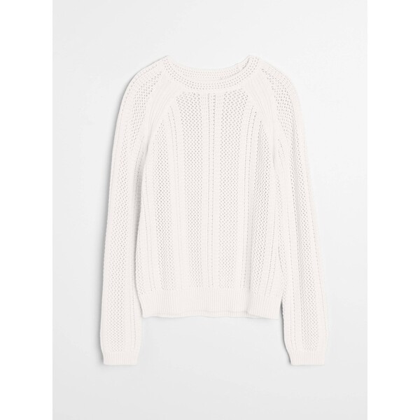 Sinsay Ażurowy sweter z bawełną 393GZ-01X
