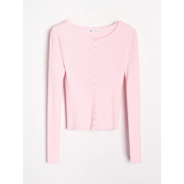 Sinsay Prążkowany kardigan z wiskozą 524GZ-03X