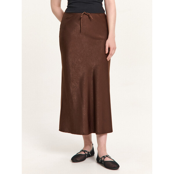 Cropp Brązowa spódnica maxi 120HX-89X