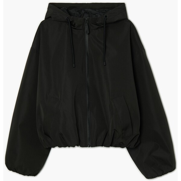 Cropp Czarna lekka kurtka z kapturem 944HW-99X